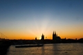 Sonnenuntergang in Köln am 25.04.2020