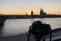 Making of ... Sonnenuntergang in Köln am 25.04.2020 (iPhone-Bild)