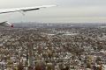 Landeanflug auf New York City im November 2023