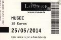 Eintrittskarte Louvre