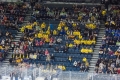 schwedische Fans in der Kölnarena beim Spiel U.S.A. - Deutschland (1:2) bei der Eishockey-WM 2017 in Köln